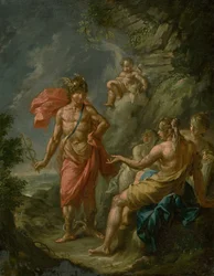 Hermes und Göttinnen